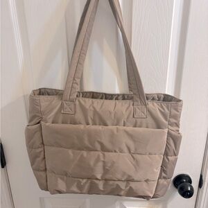 SOLD on Mercari-Bagsmart Puffer Tote - Beige